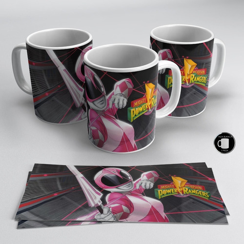 Taza Blanca 11 Oz / Power Rangers  , M06 (1 Pz)