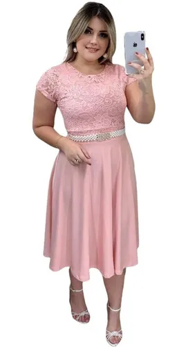 Vestido para madrinha de batizado mercado livre hot sale