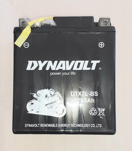 Bateria 12v6ah Dynavolt Riccia Motos 