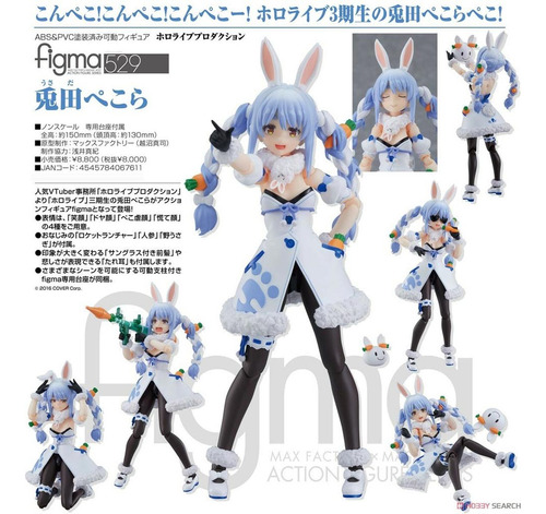 Figma 529 Usada Pekora Hololive Action Figure