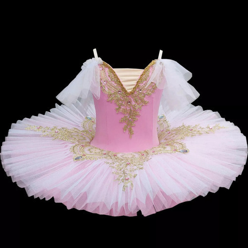 Vestido De Ballet Swan Girl Con Falda Tutú Esponjosa