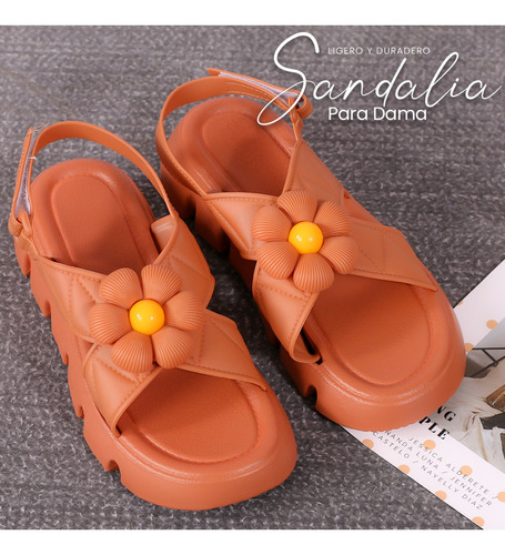 Sandalia Dama Cafe 22/25 Paquete Con 6 Pares