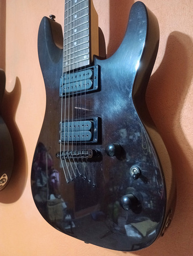 Guitarra 7 Cuerdas Dean Vendetta 1.7 Diestro Negro Palo De Rosa (Usado)
