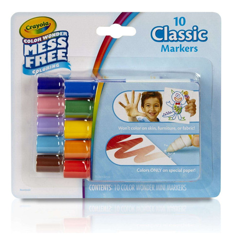 Crayola Color Wonder - Marcadores Para Colorear Sin Ensucia.