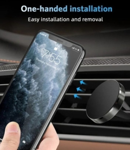 Soporte Magnético Porta Celular, Rejilla Ventilación Imán
