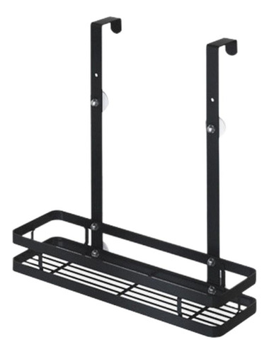 Canasta De Estante De Baño Colgante De Color Negro 1 Capa