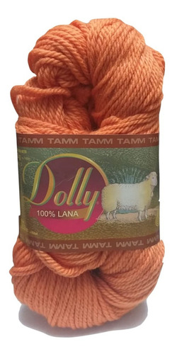 Estambre Dolly Lana 100% Lana Australiana Madeja De 100g Color Naranja