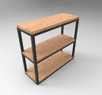 Comprar 2 Bibliotecas Industriales Madera Hierro Personalizadas