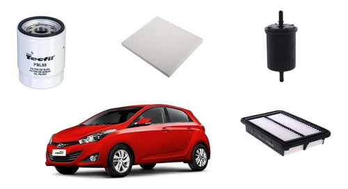 Kit Revisão Filtros Hyundai Hb20 1.0 2013 2014 2015 2016 ...