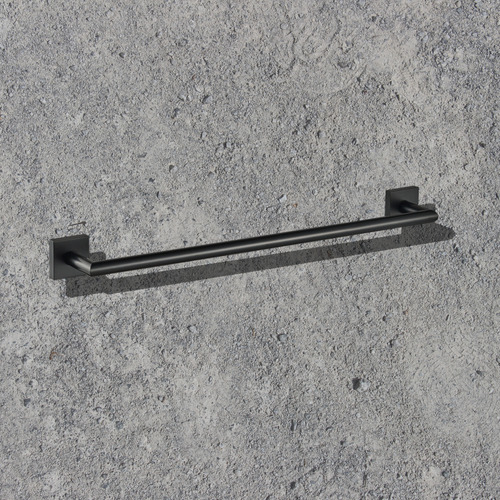 Porta Toalha Toalheiro Simples Loft Preto Fosco - Lorenzetti