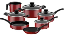 Comprar Juego de Utensilios de Cocina Tramontina Aluminium Coimbra de 7 piezas, color rojo
