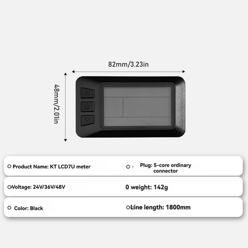 Pantalla De Bicicleta Eléctrica Z6 Kt Lcd7u Pantalla Lcd Kt-