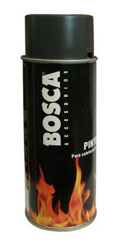 Pintura Alta Temperatura Negro 485g Spray Bosca/mimbral