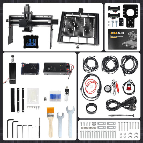 Cnctopbaos Enrutador Cnc 3020 Plus Para Fresado De Madera, G