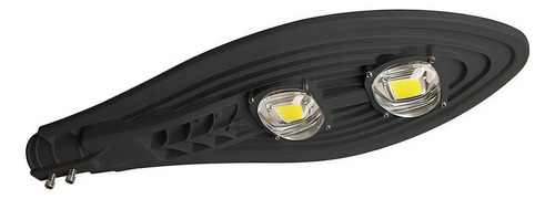 Luminária Poste Led 100w Pública Pétala Preto 6000k 127/220V