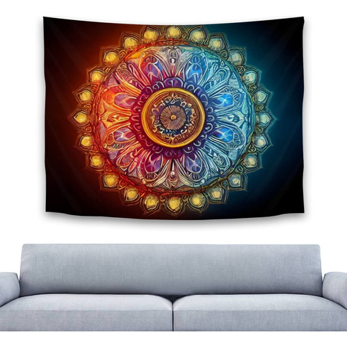 Tapiz Bohemio De Mandala De Buda Para Pared, Decoracion Vint