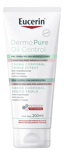 Eucerin Dermopure Oil C Efeito Triplo Creme Corporal 200ml