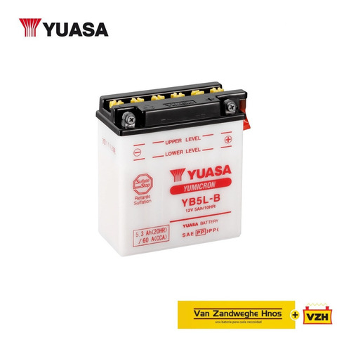 Imagen 1 de 1 de Bateria Yuasa Moto Yb5l-b Yamaha Crypton 07/10