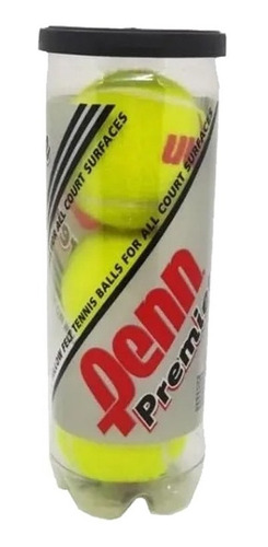 Imagen 2 de 6 de Caja X 24 Tubos Penn Tenis Pelota Court One Padel Mayorista Entrenamiento