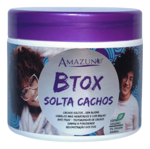Botox Solta Cachos Amazun Btox Anti Frizz 500g