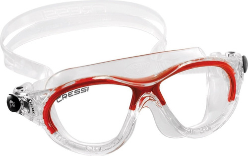 Goggles Cressi Cobra Para Natacion Color Clear Red