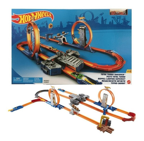 Pista Hot Wheels Turbo Takeover Transformável Bgx89 - Mattel