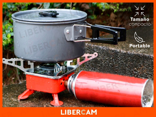 Imagen 3 de 5 de Anafe Cocina Camping Pesca Excursiones Portatil Gas Butano