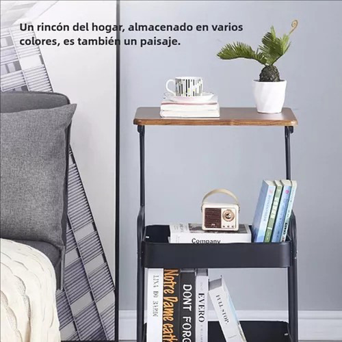 Carrito De Almacenamiento De Metal Organizador Con 3 Nivele