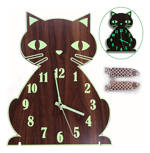 Lantoo Reloj De Pared Con Luz Nocturna, Reloj De Pared Lumi.