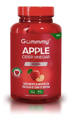 Gummy Hair Vinagre De Maçã Kit Com 6 Potes De 60 Gomas Cada
