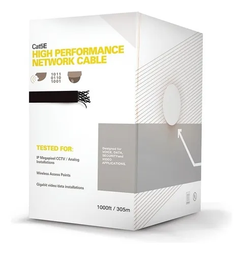comprar Bobina De Cable Siamés Cat5e Cca, 305m Exterior, Industrial.
