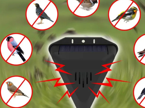Repelente Solar Para Pajaros Ultrasonico , Jardin