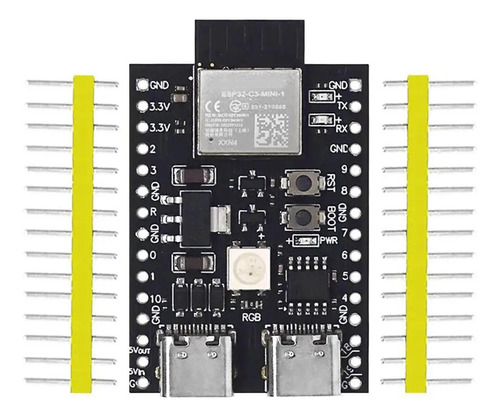 Placa De Desarrollo Esp32-c3 Dual Tipo-c Wifi Bluetooth Ble5