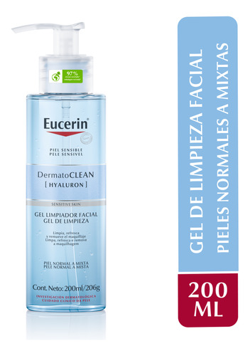 Eucerin Dermatoclean Gel Limpiador Facial 200ml