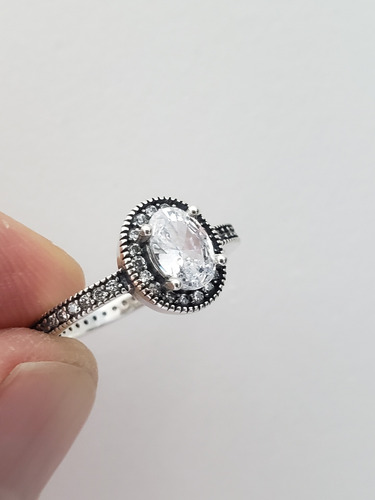 Imagen 2 de 8 de Anillo Plata 925 Estilo Pandor Modelo Brillante