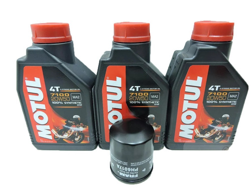 Kit Troca Oleo Filtro Fram Ph 6022 Harley Motul 7100 20w50