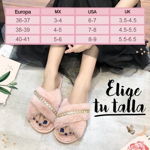 Imagen 2 de 9 de Pantuflas Sandalia Dama Peluche Suave Cruzadas Comodas Felpa