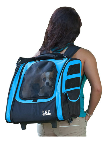 Mochila Con Ruedas Asiento De Coche Para Gatos Y Perros