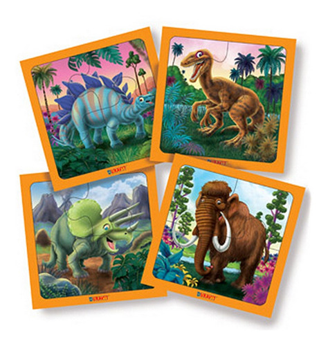 Puzzle Dinosaurios Chico 4 Piezas X4 Duravit Ploppy 185008