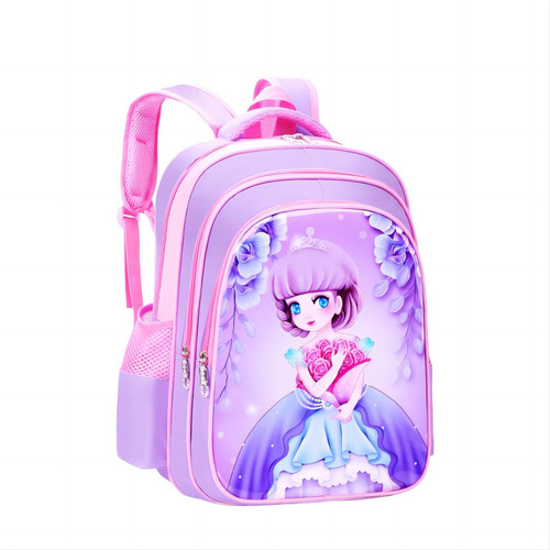 Mochila Pretty Jard Girl para estudiantes de primaria, color morado/grande