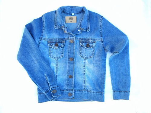 Campera Jeans Tiki Azul Niña Infantil Talles 2 Al 16