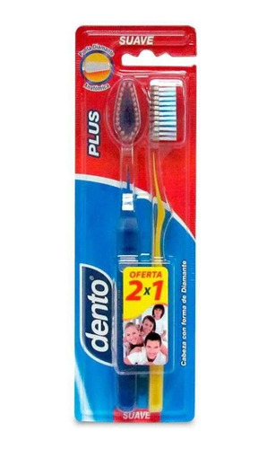 Pack Cepillo Dental Dento 2 Unidades Mediano