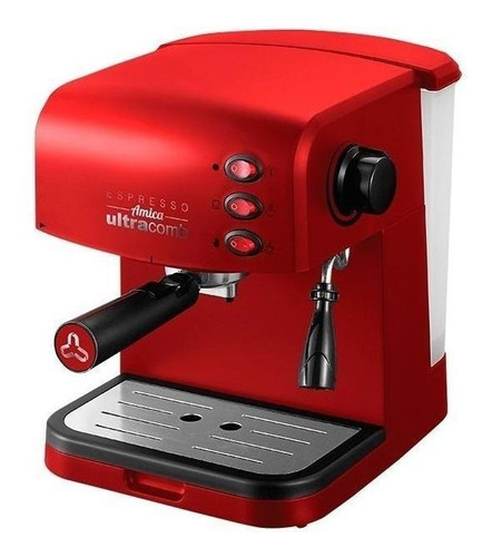 Imagen 1 de 1 de Cafetera Ultracomb CE-6108 automática roja expreso 220V