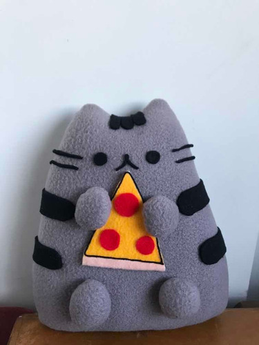 Peluche Pusheen Cat Pizza - Tamaño Mediano