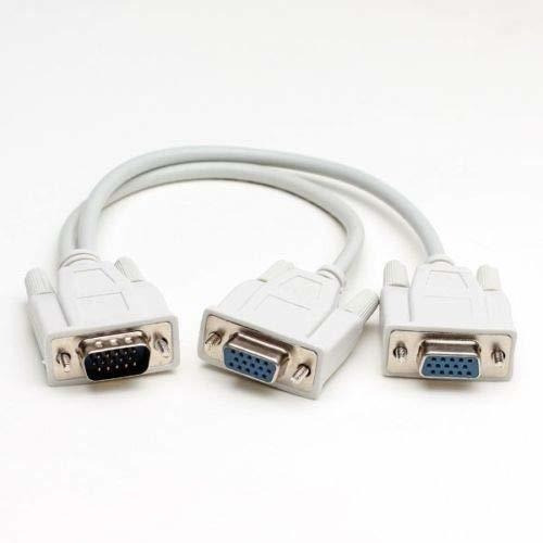 Cable Divisor Para Monitor Vga 15 Pine Pc Svga Macho 2 Dobl