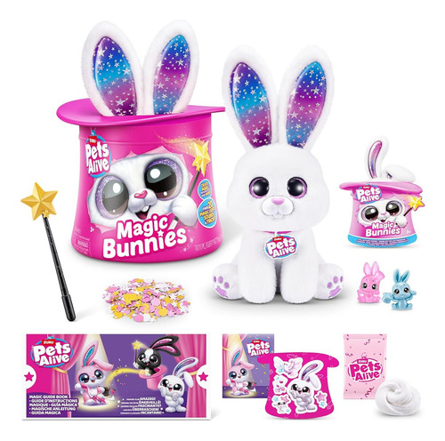 Pets Alive Magic Bunnies (pearl) De Zuru Peluche Electronico
