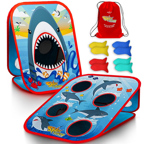 Juego Bean Bag Toss Swooc Games Shark Frenzy Para Niños