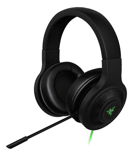 Audífonos gamer Razer Kraken USB negro con luz LED