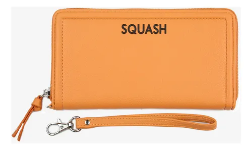 Billetera Squash Faris Cierre Y División Color Camel