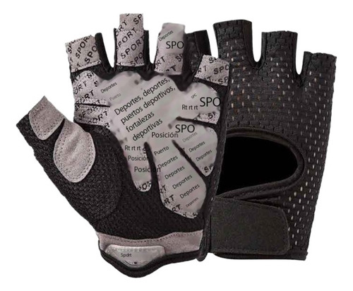 Guantes De Fitness Finos De Medio Dedo.